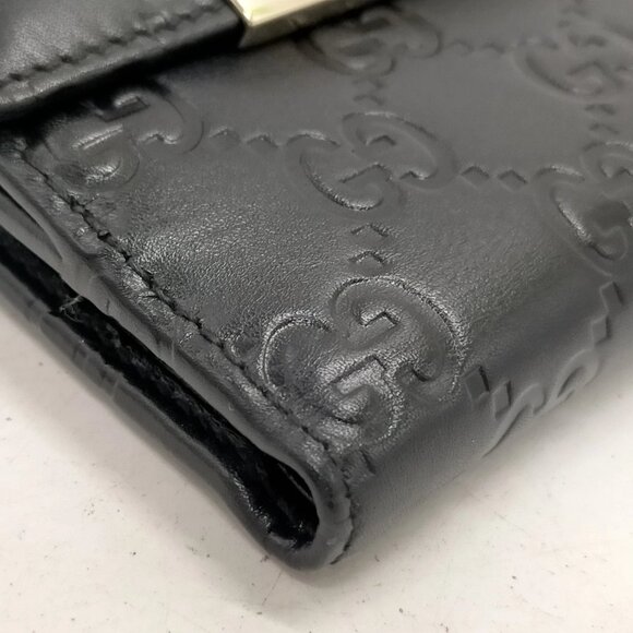 Gucci Wallet Black Leather 200-082425 - Picture 4 of 9